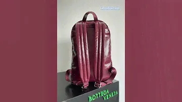 BOTTEGA VENETA Unisex HUGE Woven Leather green & red backpack Bag #foryou  #fashion #bvb #luxury