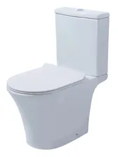 Напольный безободковый унитаз Azario Verde AZ-8220, с бачком, крышка микролифт, белый