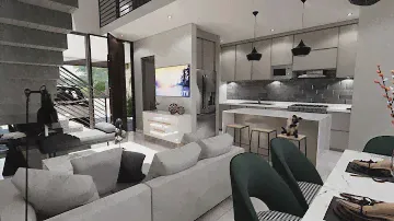 UNA CASA MUY ESPECIAL DE 6X15 CON VESTIDOR Y VANITY EN HABITACIÓN MASTER